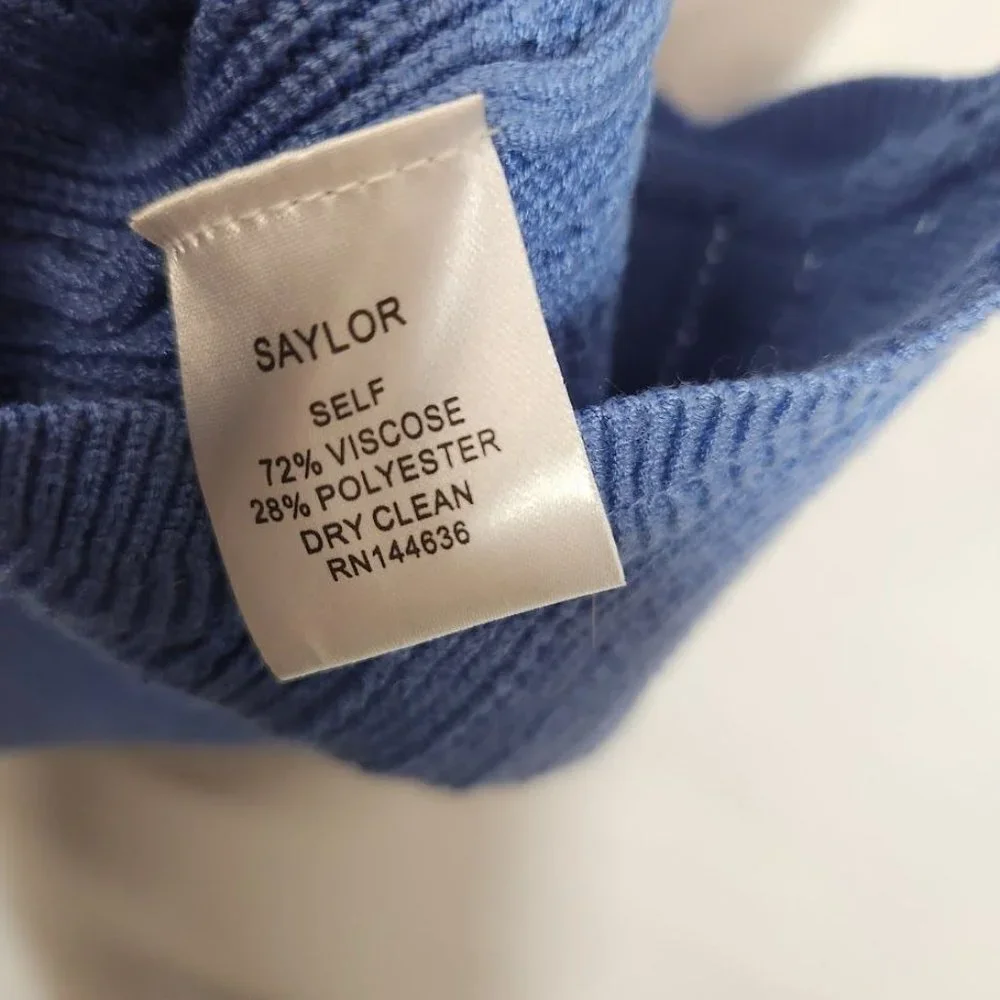 Saylor Jelena Crop Top in‎ Blue Size Large